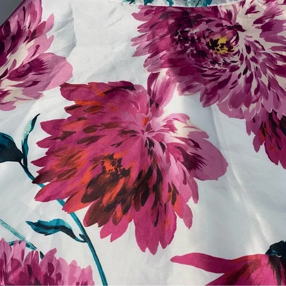 The Children's Place NWT Pink and White Floral Dress Off The Shoulder Size 14 - Picture 10 of 16